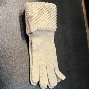 Calvin Klein Beige Knit Gloves